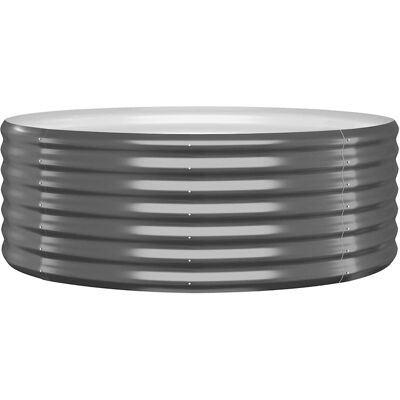 Vidaxl - Jardinera Arriate Acero Galvanizado Antracita 100x100x36cm Vidaxl - Jardinera Arriate Acero Galvanizado Antracita 100x100x36cm