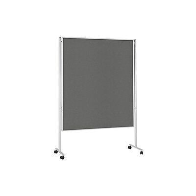 CERTEO Panel Multifuncional Móvil Por Dos Lados Fieltro Gris CERTEO Panel Multifuncional Móvil Por Dos Lados Fieltro Gris