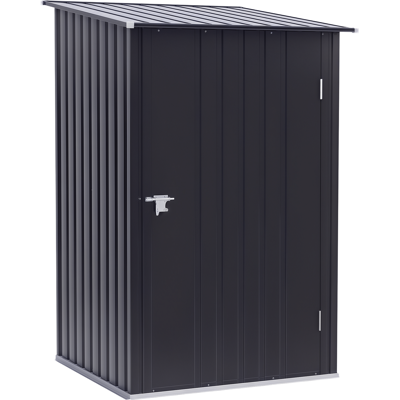 OEM Caseta De Jardín Metálica 0,92 M² 100x103x160cm Con 1 Puerta Y Cerradura Para Almacenamiento De Herramientas Gris Oscuro OEM Caseta De Jardín Metálica 0,92 M² 100x103x160cm Con 1 Puerta Y Cerradura Para Almacenamiento De Herramientas Gris Oscuro