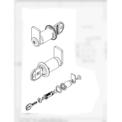 Cerradura Larga Renz 37 Mm Para Buzones Colectivos Cerradura Larga Renz 37 Mm Para Buzones Colectivos