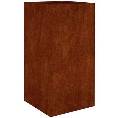 vidaXL Maceta de acero corten 40x40x80 cm - Jardineras vidaXL Maceta de acero corten 40x40x80 cm - Jardineras