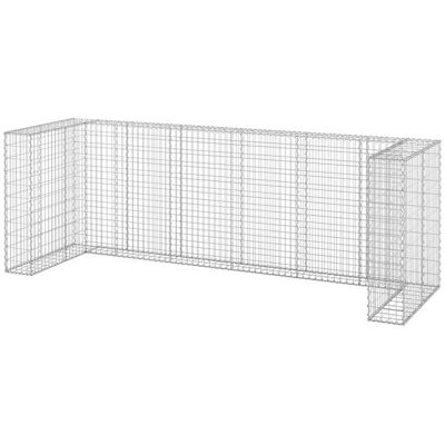 Muro Gaviones Para Contenedor Basura Galvanizado 325x100x110 Cm Vidaxl Muro Gaviones Para Contenedor Basura Galvanizado 325x100x110 Cm Vidaxl