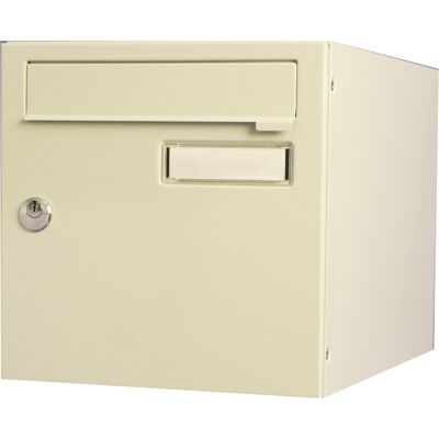 RENZ - Buzón estándar 1 puerta acero beige lucido - Buzón RENZ - Buzón estándar 1 puerta acero beige lucido - Buzón