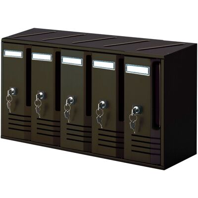 Buzones Verticales 5 Puestos A52xp17,5xa30 Cm Alubox Cubo Hierro Fundido Buzones Verticales 5 Puestos A52xp17,5xa30 Cm Alubox Cubo Hierro Fundido