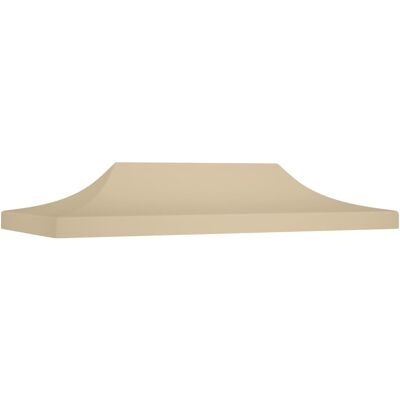 vidaXL Cubierta de reemplazo para cenador 6x3m Beige - Techo de fiesta vidaXL Cubierta de reemplazo para cenador 6x3m Beige - Techo de fiesta