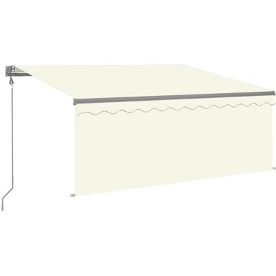Maisonchic - Toldo retráctil con sensor de viento - Crema - Sombra exterior Maisonchic - Toldo retráctil con sensor de viento - Crema - Sombra exterior