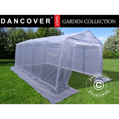 DANCOVER Invernadero Túnel, 3,3x6x2,4m, Pe, 19,8m², Translúcido DANCOVER Invernadero Túnel, 3,3x6x2,4m, Pe, 19,8m², Translúcido