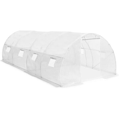 vidaXL - 18m² 600x300x200 cm - White - Invernadero vidaXL - 18m² 600x300x200 cm - White - Invernadero