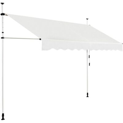Costway - Toldo Protección Solar Toldo De Balcón Regulable En Altura 200-300 Centímetros Toldo Con Manivela Para Jardín (beige, 300cm) Costway - Toldo Protección Solar Toldo De Balcón Regulable En Altura 200-300 Centímetros Toldo Con Manivela Para Jardín (beige, 300cm)