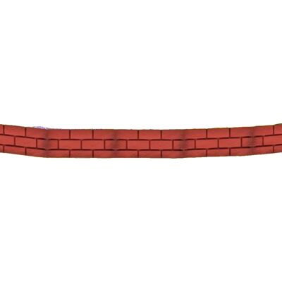 OEM Valla De Jardín, Diseño De Ladrillo Rojo, 45 Cm Por Pieza, Longitud Total 5 Metros, Material De Polipropileno, Incluye Estacas Para El Suelo. OEM Valla De Jardín, Diseño De Ladrillo Rojo, 45 Cm Por Pieza, Longitud Total 5 Metros, Material De Polipropileno, Incluye Estacas Para El Suelo.
