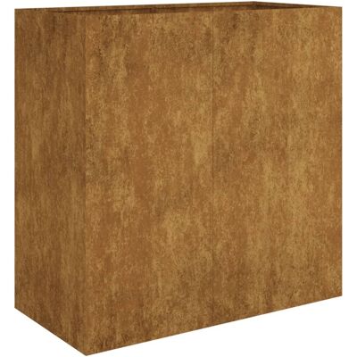 Jardineras de acero corten 40x80x80 cm vidaXL Jardineras de acero corten 40x80x80 cm vidaXL