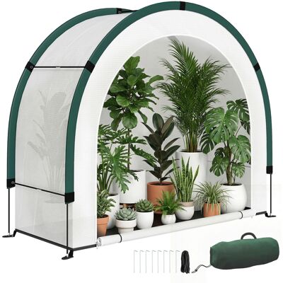 JHY DESIGN Invernadero De Jardín Plegable Y Portátil, Pequeño Invernadero Para Balcón En Lona De Pe Con Puerta Con Cremallera, 200 X 80 X 164 Cm, Verde. JHY DESIGN Invernadero De Jardín Plegable Y Portátil, Pequeño Invernadero Para Balcón En Lona De Pe Con Puerta Con Cremallera, 200 X 80 X 164 Cm, Verde.
