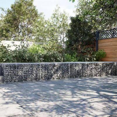 Cesta de gaviones de hierro galvanizado 600x100x50cm vidaXL - Decoración exterior Cesta de gaviones de hierro galvanizado 600x100x50cm vidaXL - Decoración exterior