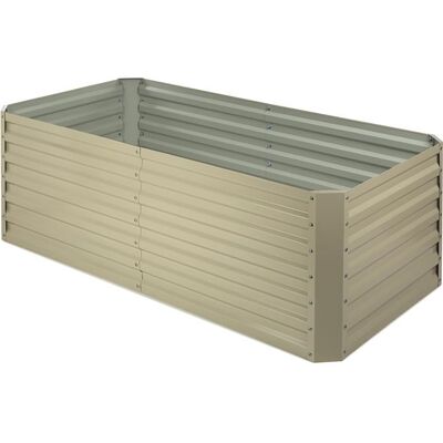 Cama de jardín Blumfeldt High Grow Straight - 180x60x90cm, 970L, Beige Cama de jardín Blumfeldt High Grow Straight - 180x60x90cm, 970L, Beige