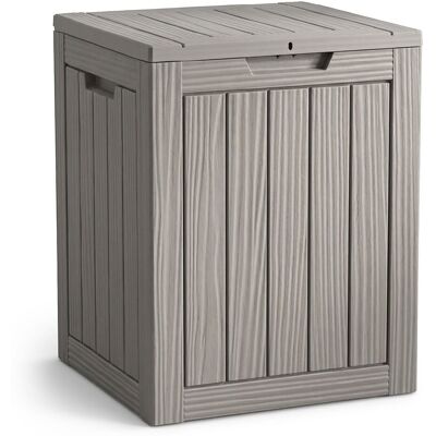 AKORD Arcón De Jardín Impermeable 113l Contenedor Exterior Balcón Terraza Plástico Polipropileno Gris AKORD Arcón De Jardín Impermeable 113l Contenedor Exterior Balcón Terraza Plástico Polipropileno Gris