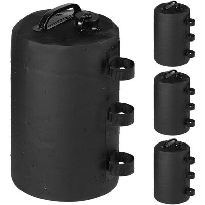 ANGEL CERDA 4 Contrapesos De Pvc Negro Para Cenador, Sacos De Arena De 10 Litros, Aptos Para Patas De Tienda Individuales (relleno No Incluido). ANGEL CERDA 4 Contrapesos De Pvc Negro Para Cenador, Sacos De Arena De 10 Litros, Aptos Para Patas De Tienda Individuales (relleno No Incluido).