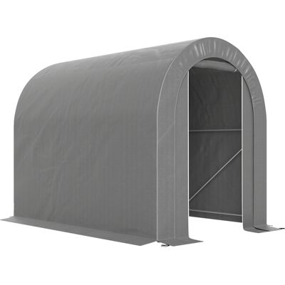 JHY DESIGN Cobertizo Para Bicicletas Al Aire Libre, Carpa De Pe, Estructura De Metal Galvanizado, Gris JHY DESIGN Cobertizo Para Bicicletas Al Aire Libre, Carpa De Pe, Estructura De Metal Galvanizado, Gris