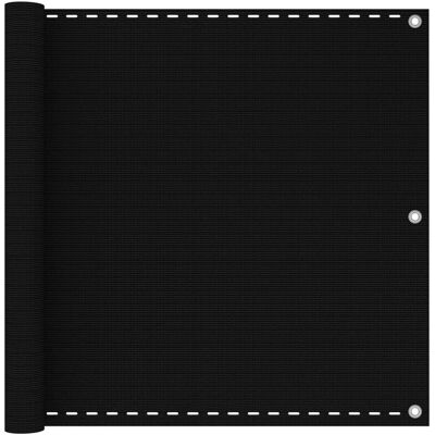 HELLOSHOP26 Pantalla Para Balcón Valla De Privacidad Protección 90 X 500 Cm Hdpe Negro 020010281 HELLOSHOP26 Pantalla Para Balcón Valla De Privacidad Protección 90 X 500 Cm Hdpe Negro 020010281