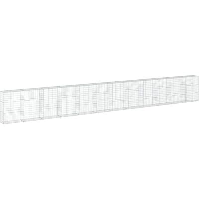 vidaXL Cesta de gaviones de hierro galvanizado 1200x50x150cm - Tipo de gavión vidaXL Cesta de gaviones de hierro galvanizado 1200x50x150cm - Tipo de gavión