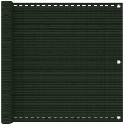 HELLOSHOP26 Pantalla Para Balcón Valla De Privacidad 90 X 600 Cm Hdpe Verde Oscuro 020010451 HELLOSHOP26 Pantalla Para Balcón Valla De Privacidad 90 X 600 Cm Hdpe Verde Oscuro 020010451
