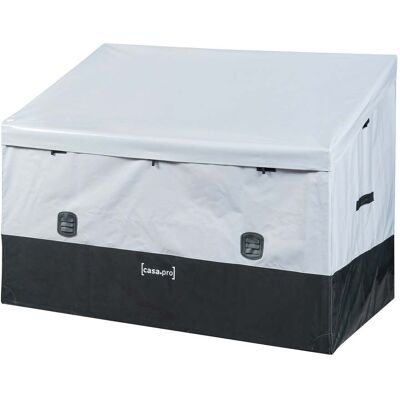HELLOSHOP26 Caja De Almacenamiento Para Exterior 850 Litros 147 X 86 Cm Gris Negro 030009013 HELLOSHOP26 Caja De Almacenamiento Para Exterior 850 Litros 147 X 86 Cm Gris Negro 030009013