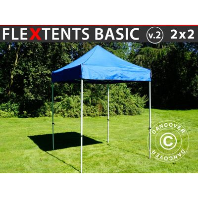 Dancover Azul 2x2m Gazebo Plegable Basic v.2 - Pabellón Dancover Azul 2x2m Gazebo Plegable Basic v.2 - Pabellón
