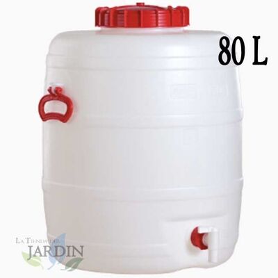 Graf Barril de polietileno alimentario 80L - 48x63cm Graf Barril de polietileno alimentario 80L - 48x63cm