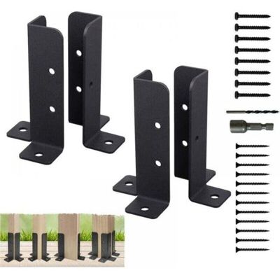 OEM Soportes Ajustables Para Postes De Terraza, Juego De 4 Soportes De Base Para Postes, Soportes Para Pérgola Para Postes De 38x38 / 50x50 / 50x101 / 101x101 Mm, Barandilla De Terraza, Buzón. OEM Soportes Ajustables Para Postes De Terraza, Juego De 4 Soportes De Base Para Postes, Soportes Para Pérgola Para Postes De 38x38 / 50x50 / 50x101 / 101x101 Mm, Barandilla De Terraza, Buzón.