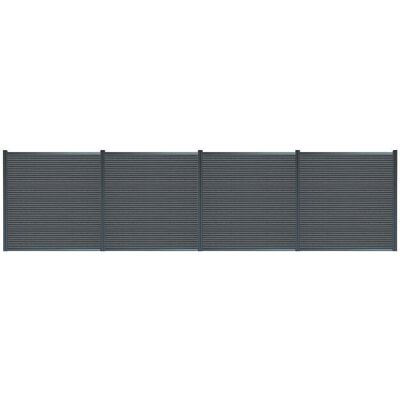 Home Deluxe Valla De Protección Visual De Wpc Callado Premium: 4 Paneles + 5 Postes - Altura: 115 Cm Home Deluxe Valla De Protección Visual De Wpc Callado Premium: 4 Paneles + 5 Postes - Altura: 115 Cm