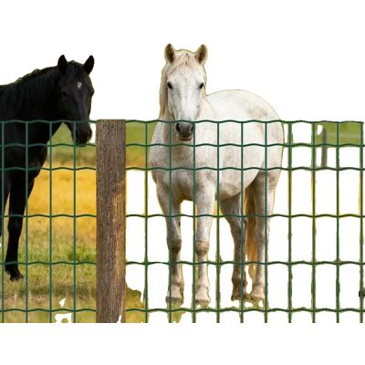 OEM Malla Metálica, Rollo De 10 Cm X 20 M, Diámetro Del Alambre De 2,1 Mm, Fabricada En Hierro Galvanizado, Recubierta De Pvc, Ideal Para Recintos De Animales. OEM Malla Metálica, Rollo De 10 Cm X 20 M, Diámetro Del Alambre De 2,1 Mm, Fabricada En Hierro Galvanizado, Recubierta De Pvc, Ideal Para Recintos De Animales.