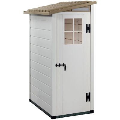 EZOOZA - Casa de Jardín en Resina Tuscany Evo 100.1 - Resistente y Cerradura EZOOZA - Casa de Jardín en Resina Tuscany Evo 100.1 - Resistente y Cerradura