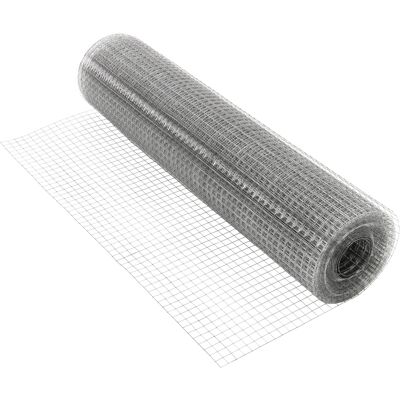 Ecd Germany Malla De Alambre Para Pajarera 25x25mm, 100cmx25m, 0,9mm De Espesor Valla De Acero Galvanizado Plata De Red Flexible Barrera Resistente A La Interperie Rejilla Para Animales Domésticos Ecd Germany Malla De Alambre Para Pajarera 25x25mm, 100cmx25m, 0,9mm De Espesor Valla De Acero Galvanizado Plata De Red Flexible Barrera Resistente A La Interperie Rejilla Para Animales Domésticos