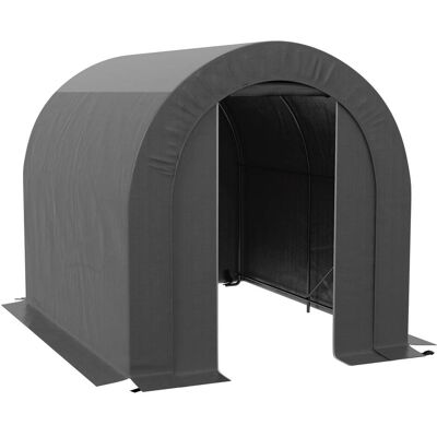 HELLOSHOP26 Caseta De Jardín Almacenamiento 239 X 180 X 190 Cm Protección Lluvia Acceso Con Cremallera Contemporánea Elegante En Polietileno Gris Oscuro 210005425 HELLOSHOP26 Caseta De Jardín Almacenamiento 239 X 180 X 190 Cm Protección Lluvia Acceso Con Cremallera Contemporánea Elegante En Polietileno Gris Oscuro 210005425