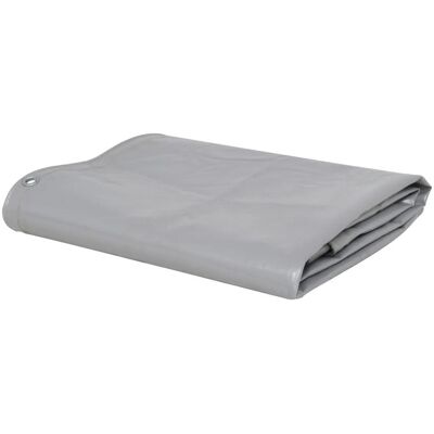 HELLOSHOP26 - Lona 3 x 6 m - PVC-recubierta - Gris - Tarp HELLOSHOP26 - Lona 3 x 6 m - PVC-recubierta - Gris - Tarp