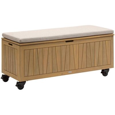 HESPERIDE Baúl 210l Con Asiento Lodgia Beige Acacia - Hespéride HESPERIDE Baúl 210l Con Asiento Lodgia Beige Acacia - Hespéride