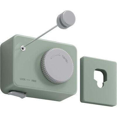 ANGEL CERDA Para Uso Interior Y Exterior, Tendedero Retráctil Con Cable De Acero Inoxidable De 4,2 Metros (cubierta Verde). ANGEL CERDA Para Uso Interior Y Exterior, Tendedero Retráctil Con Cable De Acero Inoxidable De 4,2 Metros (cubierta Verde).