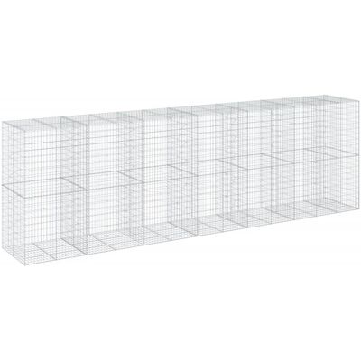 vidaXL Cesta de gaviones de hierro galvanizado 650x100x200 cm - Decoración y Jardín vidaXL Cesta de gaviones de hierro galvanizado 650x100x200 cm - Decoración y Jardín