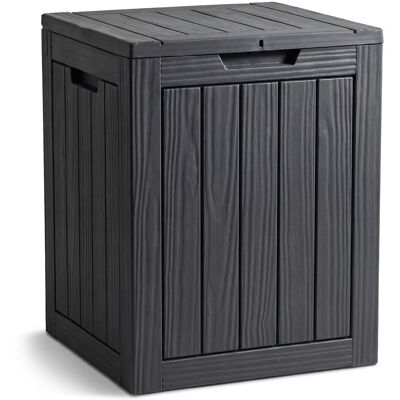 AKORD Arcón De Jardín Impermeable 113l Contenedor Exterior Balcón Terraza Plástico Polipropileno Negro AKORD Arcón De Jardín Impermeable 113l Contenedor Exterior Balcón Terraza Plástico Polipropileno Negro