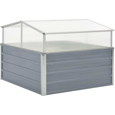 HELLOSHOP26 Invernadero 100 X 100 X 85 Cm Acero Galvanizado Gris 020001736 HELLOSHOP26 Invernadero 100 X 100 X 85 Cm Acero Galvanizado Gris 020001736