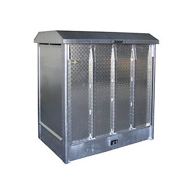 EUROKRAFTpro Depósito - Rampa de aluminio, 2x200L, Galvanizado EUROKRAFTpro Depósito - Rampa de aluminio, 2x200L, Galvanizado
