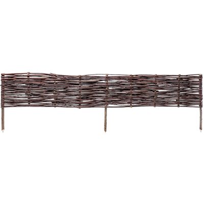 OEM Valla De Jardín, Mimbre Resistente, Diseño Natural, Marrón. OEM Valla De Jardín, Mimbre Resistente, Diseño Natural, Marrón.