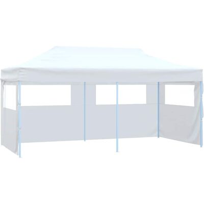 Vidaxl - Carpa Plegable Profesional Con 4 Paredes Acero Blanco 3x6 M Vidaxl - Carpa Plegable Profesional Con 4 Paredes Acero Blanco 3x6 M