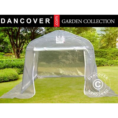 DANCOVER Invernadero Túnel, 2,4x3,6x2,4m, Pe, 8,6m², Translúcido DANCOVER Invernadero Túnel, 2,4x3,6x2,4m, Pe, 8,6m², Translúcido
