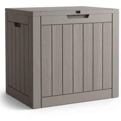 AKORD Arcón De Jardín Impermeable 117l Contenedor Exterior Balcón Terraza Plástico Polipropileno Gris AKORD Arcón De Jardín Impermeable 117l Contenedor Exterior Balcón Terraza Plástico Polipropileno Gris