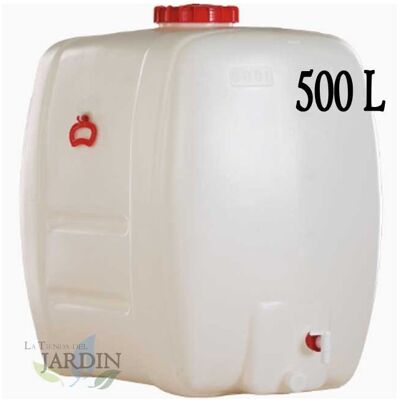 Graf - Barril De Polietileno Alimentario 500 Litros Para Liquidos Y Bebidas, 105x70x101 Cm Graf - Barril De Polietileno Alimentario 500 Litros Para Liquidos Y Bebidas, 105x70x101 Cm