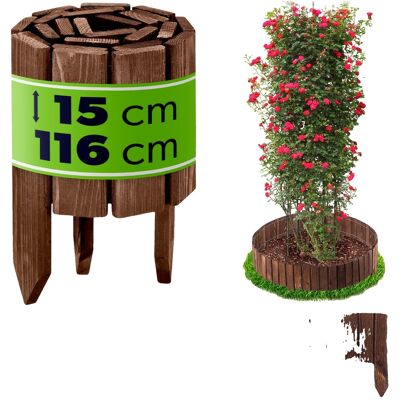 OEM Valla De Jardín Tipo Palisada, De Madera Resistente, 15 Cm De Alto, 116 Cm De Largo, Resistente A La Intemperie, Montaje Sin Herramientas. OEM Valla De Jardín Tipo Palisada, De Madera Resistente, 15 Cm De Alto, 116 Cm De Largo, Resistente A La Intemperie, Montaje Sin Herramientas.