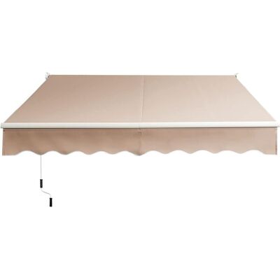 Costway Toldo retráctil exterior beige - 295x250cm Costway Toldo retráctil exterior beige - 295x250cm
