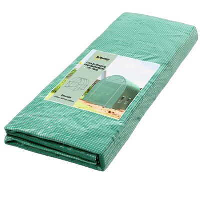 JHY DESIGN Lona De Plástico De Repuesto De 3x2x2 M, Compatible Con Invernadero De Polietileno De 6 Ventanas. JHY DESIGN Lona De Plástico De Repuesto De 3x2x2 M, Compatible Con Invernadero De Polietileno De 6 Ventanas.