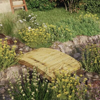 VIDAXL Puente De Jardín 110x74 Cm Pin De Madera VIDAXL Puente De Jardín 110x74 Cm Pin De Madera
