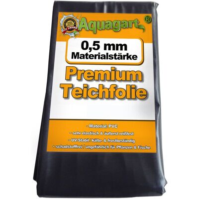 Aquagart - Liner de PVC para estanque 10x6m 0,5mm Negro - Cubierta para estanque de jardín Aquagart - Liner de PVC para estanque 10x6m 0,5mm Negro - Cubierta para estanque de jardín